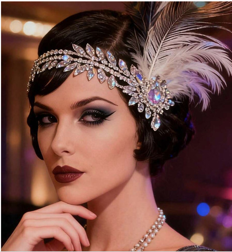 Flapper headband 1920s - flapper, headband-1920s