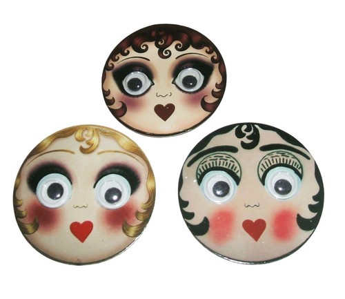Goggle eyes flapper head - goggle,