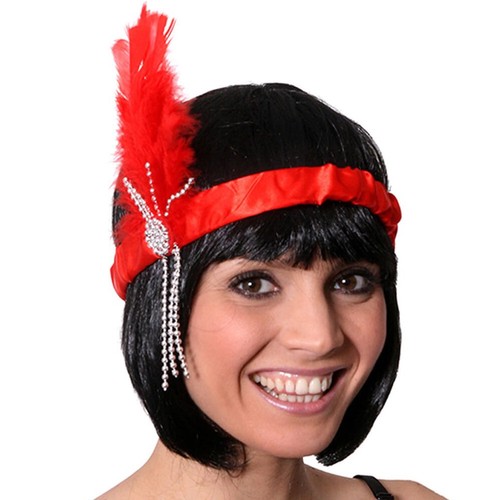 Red flapper headband pack - flapper,
