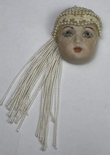 Vintage porcelain doll head - doll,